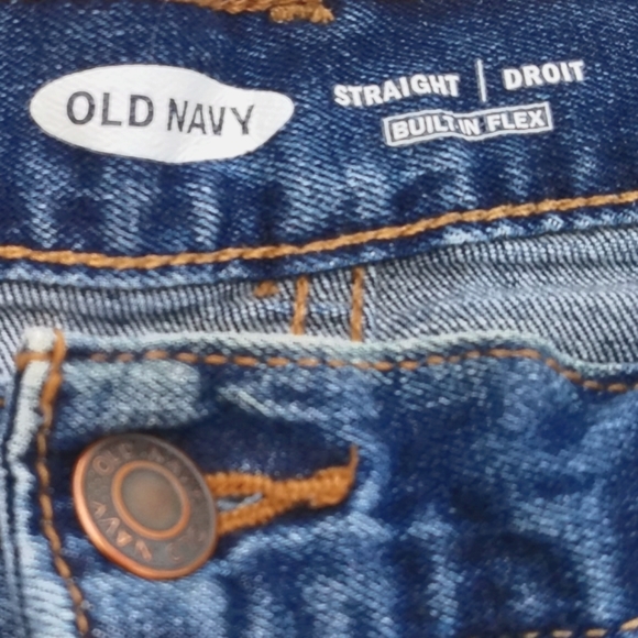 Old Navy Men's Straight-cut Jeans, 33/30 - Picture 4 of 5